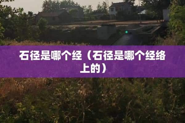 石径是哪个经（石径是哪个经络上的）