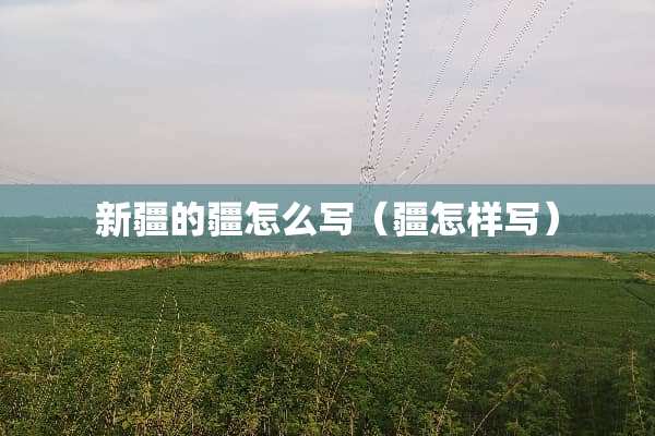 新疆的疆怎么写（疆怎样写）