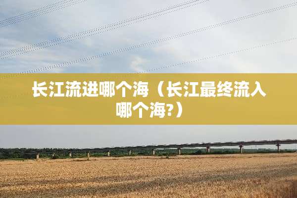 长江流进哪个海（长江最终流入哪个海?）