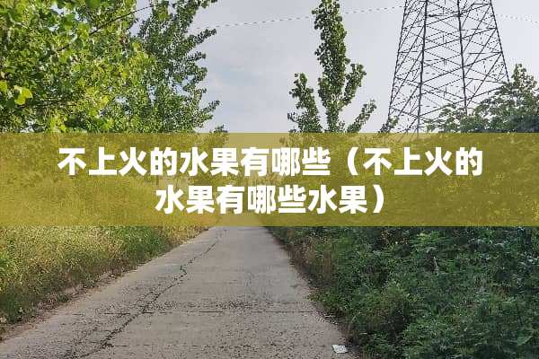 不上火的水果有哪些（不上火的水果有哪些水果）