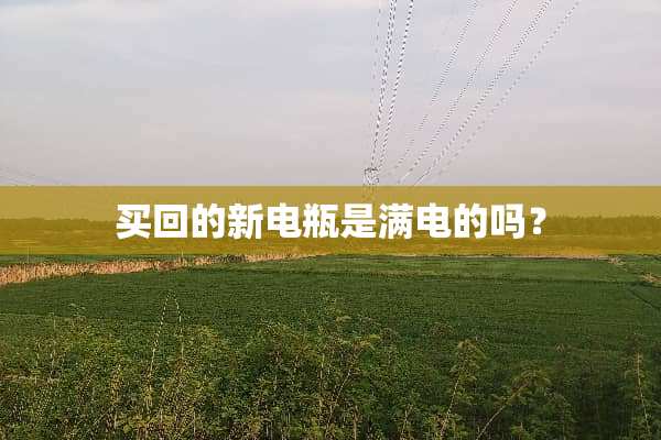 买回的新电瓶是满电的吗？