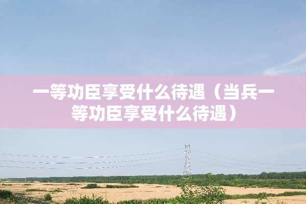 一等功臣享受什么待遇（当兵一等功臣享受什么待遇）