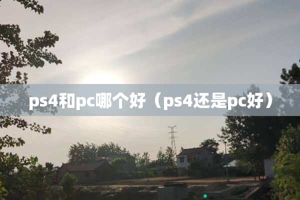 ps4和pc哪个好（ps4还是pc好）