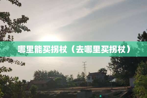 哪里能买拐杖（去哪里买拐杖）