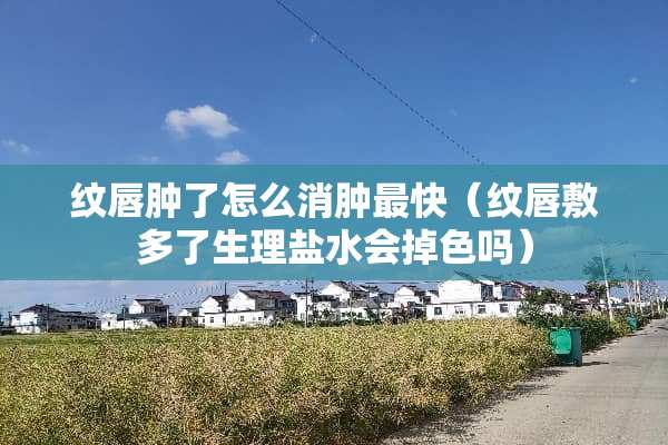 纹唇肿了怎么消肿最快（纹唇敷多了生理盐水会掉色吗）