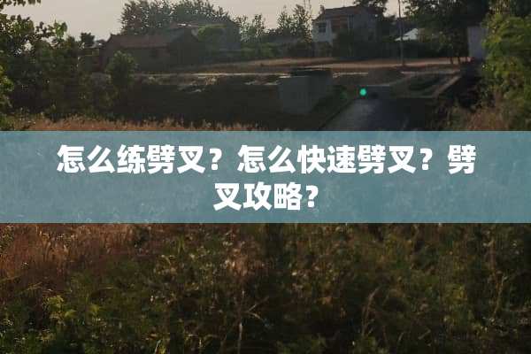 怎么练劈叉？怎么快速劈叉？劈叉攻略？