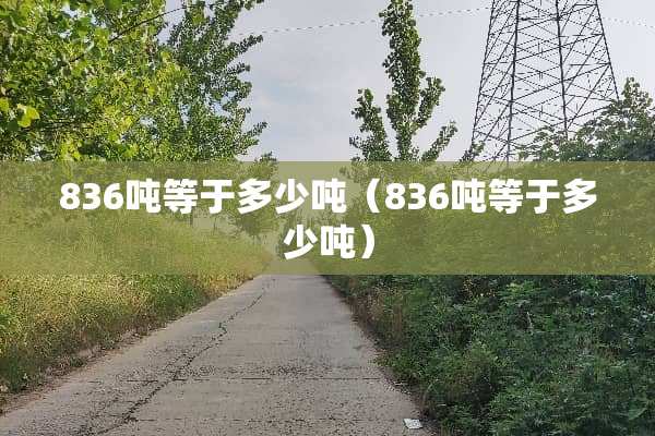 836吨等于多少吨（836吨等于多少吨）