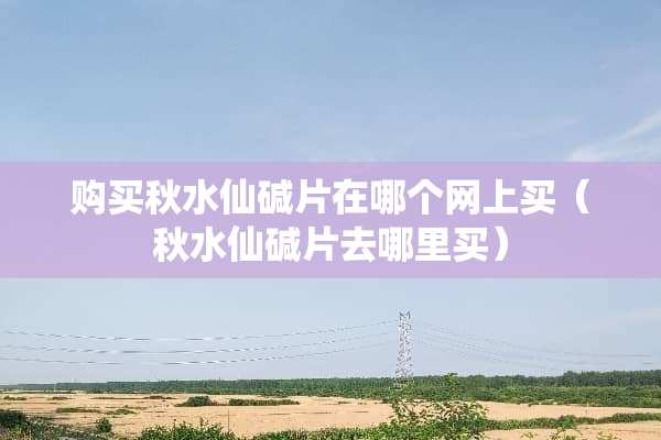 购买秋水仙碱片在哪个网上买（秋水仙碱片去哪里买）