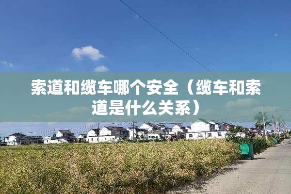 索道和缆车哪个安全（缆车和索道是什么关系）