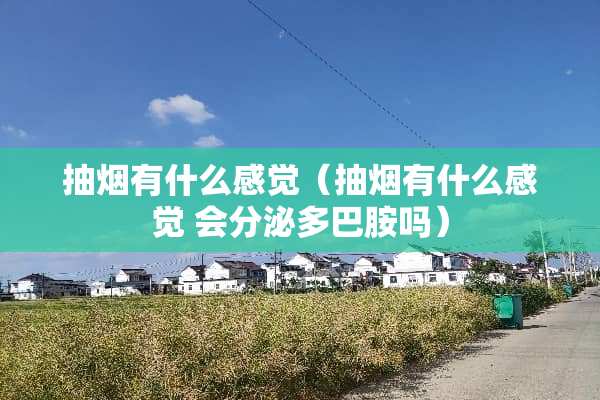 抽烟有什么感觉（抽烟有什么感觉 会分泌多巴胺吗）