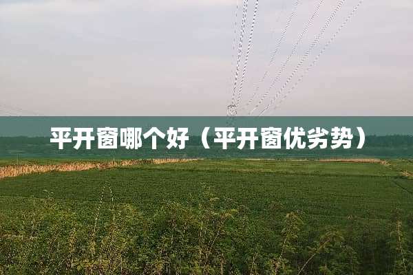 平开窗哪个好（平开窗优劣势）
