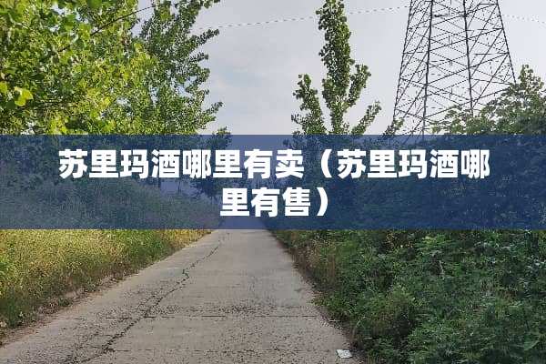 苏里玛酒哪里有卖（苏里玛酒哪里有售）