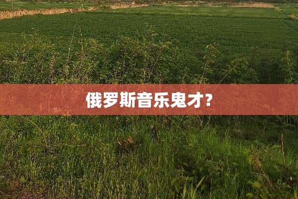 俄罗斯音乐鬼才？