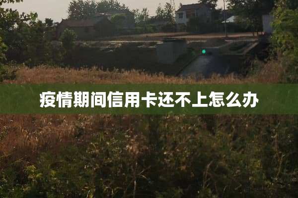 疫情期间***还不上怎么办