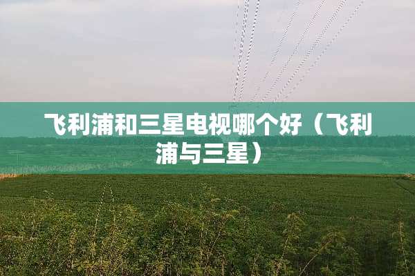 飞利浦和三星电视哪个好（飞利浦与三星）