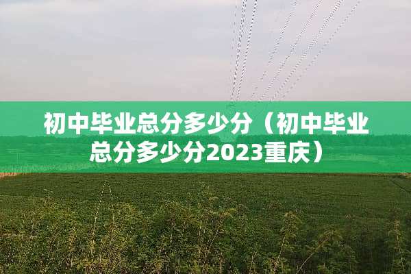 初中毕业总分多少分（初中毕业总分多少分2023重庆）