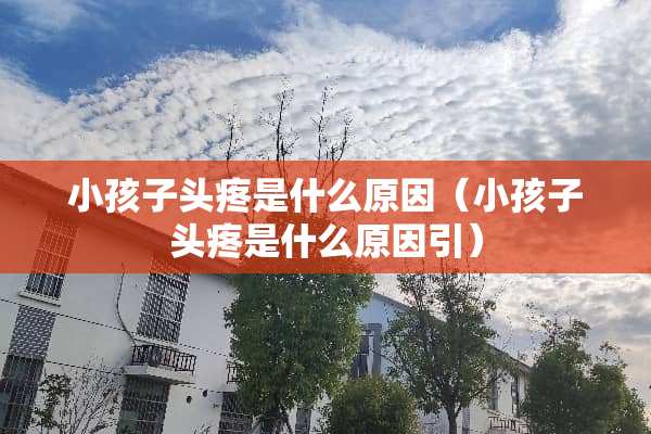 小孩子头疼是什么原因（小孩子头疼是什么原因引）