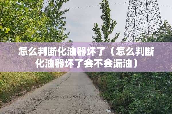 怎么判断化油器坏了（怎么判断化油器坏了会不会漏油）