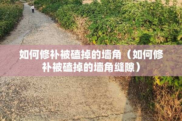 如何修补被磕掉的墙角（如何修补被磕掉的墙角缝隙）