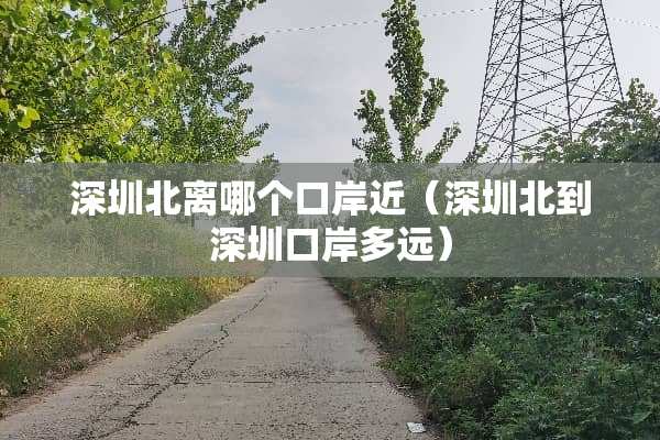 深圳北离哪个口岸近（深圳北到深圳口岸多远）