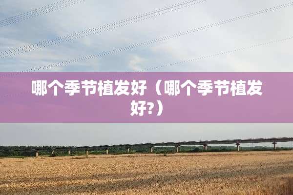 哪个季节植发好（哪个季节植发好?）