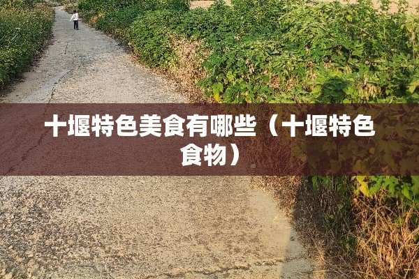 十堰特色美食有哪些（十堰特色食物）