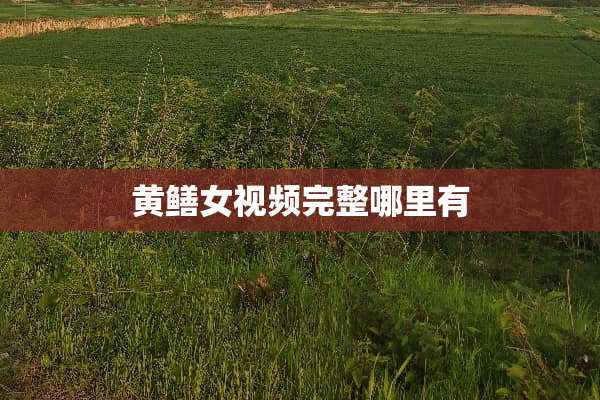 黄鳝女视频完整哪里有