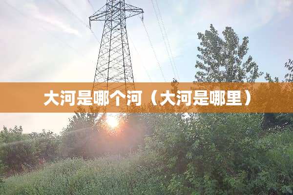 大河是哪个河（大河是哪里）