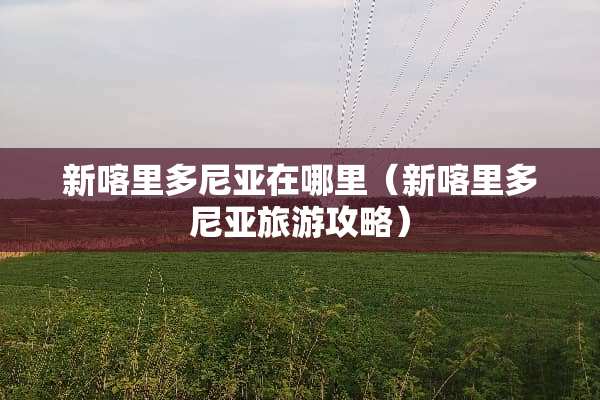 新喀里多尼亚在哪里（新喀里多尼亚旅游攻略）