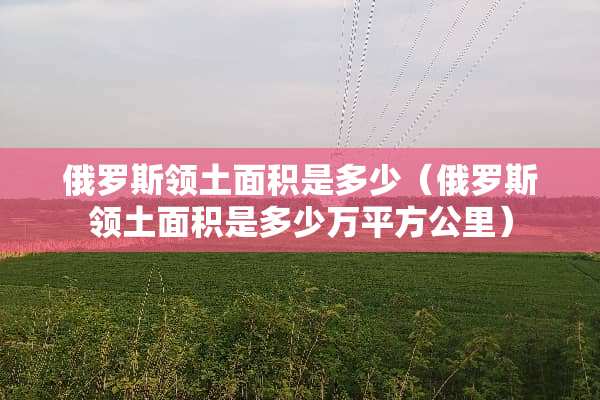俄罗斯领土面积是多少（俄罗斯领土面积是多少万平方公里）