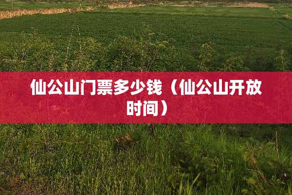 仙公山门票多少钱（仙公山开放时间）