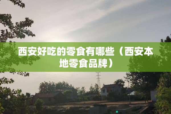 西安好吃的零食有哪些（西安本地零食品牌）