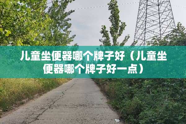 儿童坐便器哪个牌子好（儿童坐便器哪个牌子好一点）