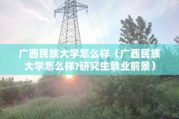 广西民族大学怎么样（广西民族大学怎么样?研究生就业前景）