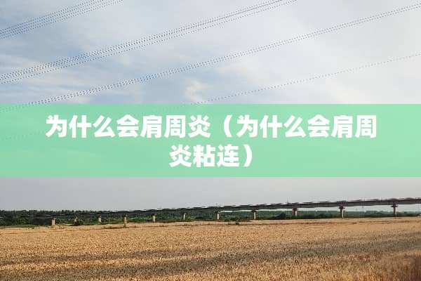 为什么会肩周炎（为什么会肩周炎粘连）