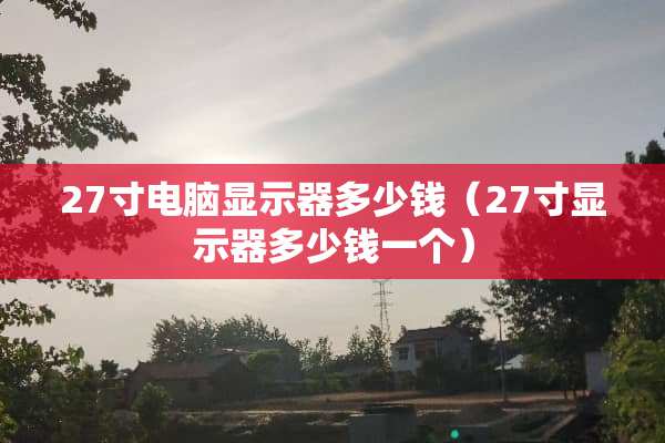 27寸电脑显示器多少钱（27寸显示器多少钱一个）
