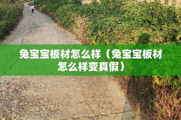 兔宝宝板材怎么样（兔宝宝板材怎么样变真假）