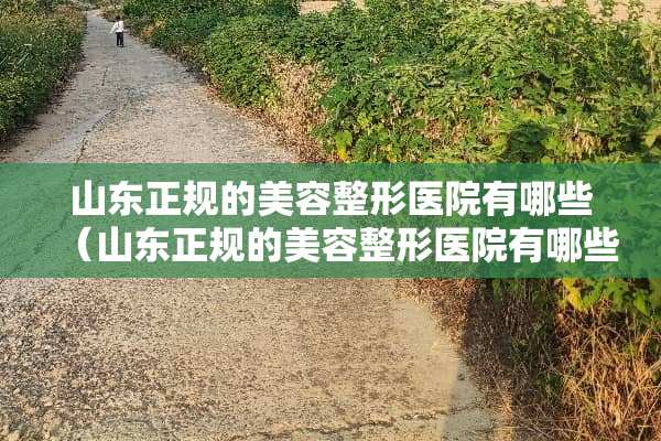 山东正规的美容整形医院有哪些（山东正规的美容整形医院有哪些地方）
