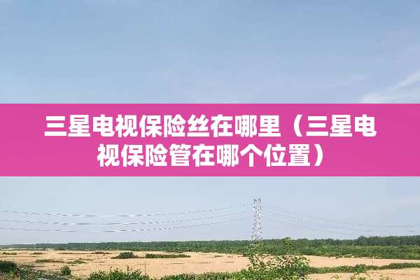 三星电视保险丝在哪里（三星电视保险管在哪个位置）