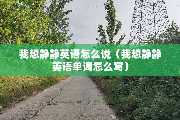 我想静静英语怎么说（我想静静英语单词怎么写）