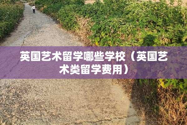 英国艺术留学哪些学校（英国艺术类留学费用）