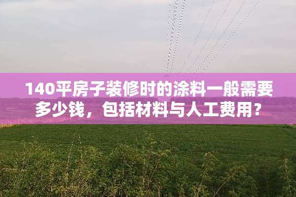 140平房子装修时的涂料一般需要多少钱，包括材料与人工费用？