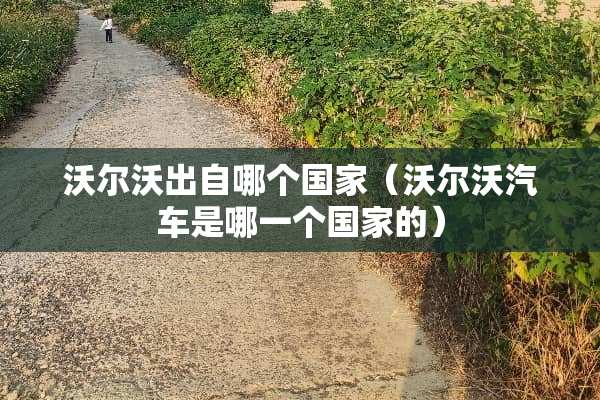 沃尔沃出自哪个国家（沃尔沃汽车是哪一个国家的）