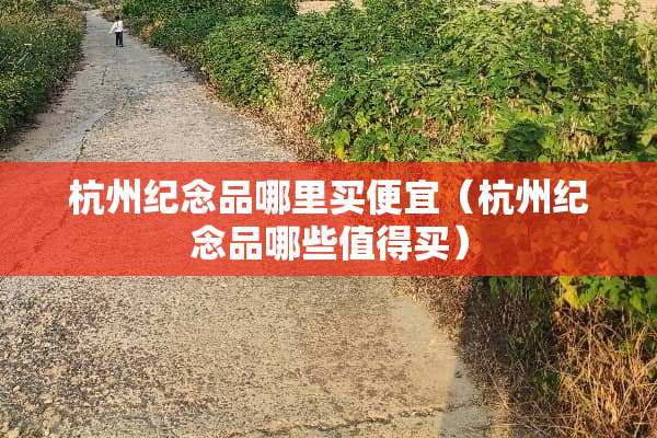 杭州纪念品哪里买便宜（杭州纪念品哪些值得买）