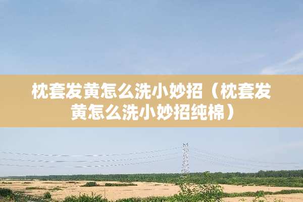 枕套发黄怎么洗小妙招（枕套发黄怎么洗小妙招纯棉）
