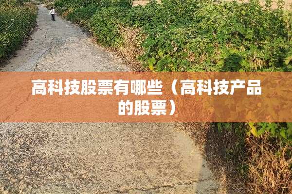 高科技股票有哪些（高科技产品的股票）