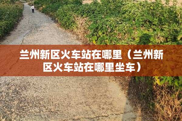 兰州新区火车站在哪里（兰州新区火车站在哪里坐车）