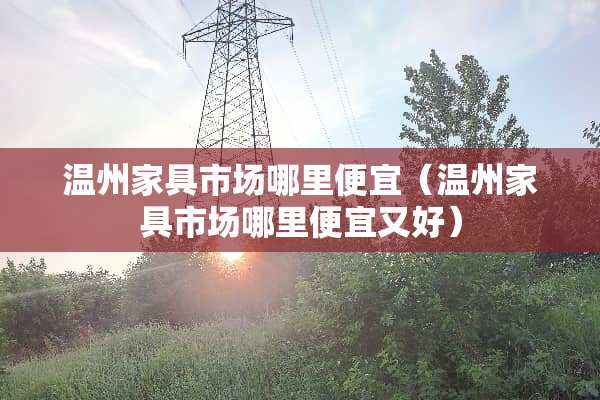 温州家具市场哪里便宜（温州家具市场哪里便宜又好）