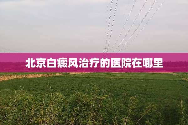 北京白癜风治疗的医院在哪里