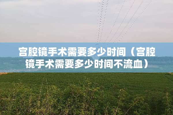 宫腔镜手术需要多少时间（宫腔镜手术需要多少时间不流血）